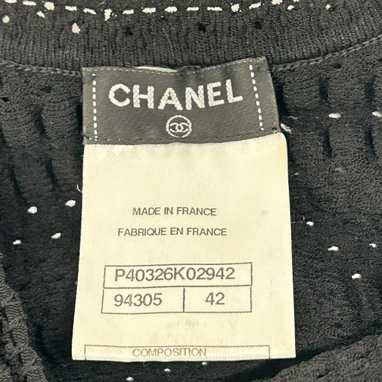 CHANEL シャネル P40326K02942 CC釦 ノースリーブ ニット ワンピース ワンピース