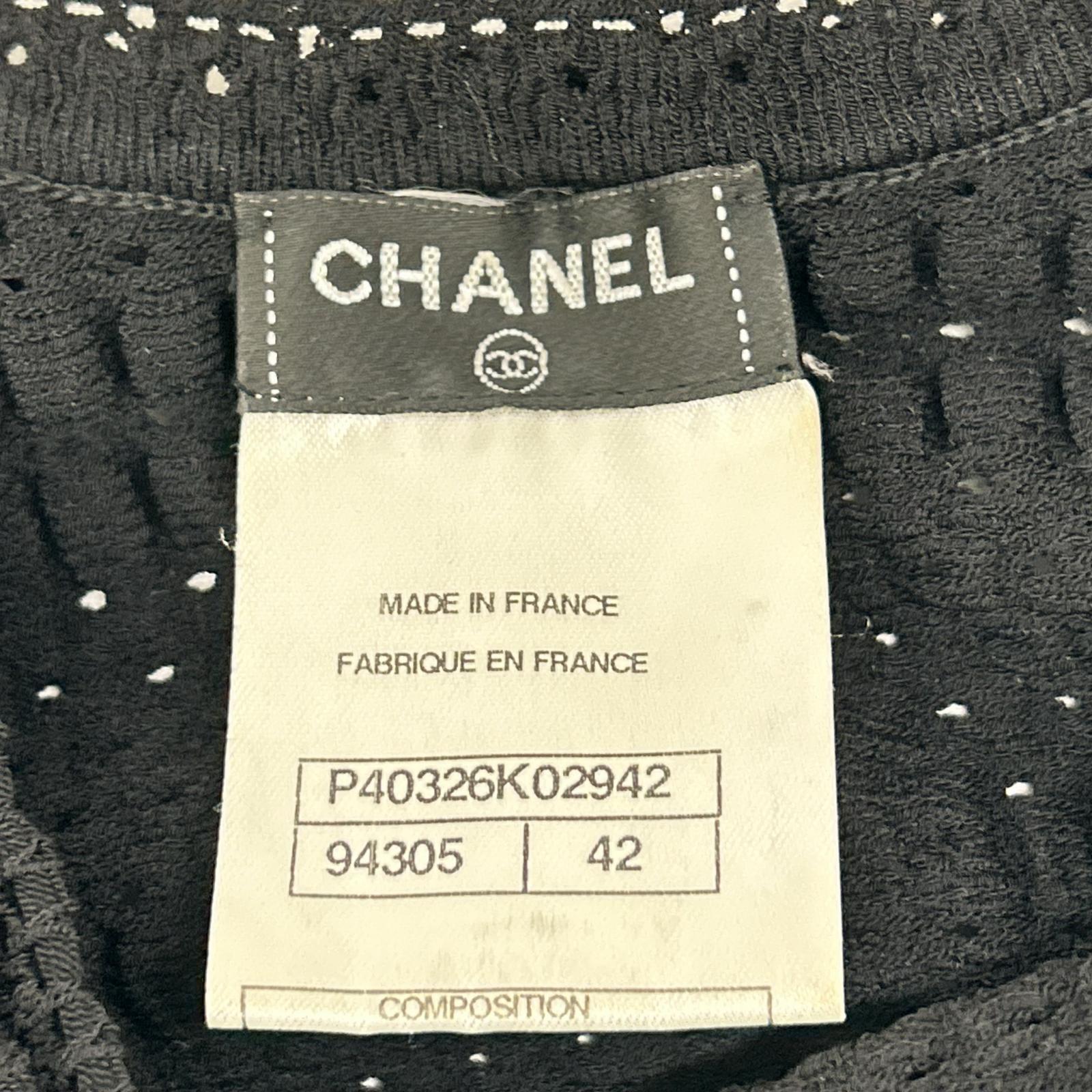 CHANEL シャネル P40326K02942 CC釦 ノースリーブ ニット ワンピース ワンピース