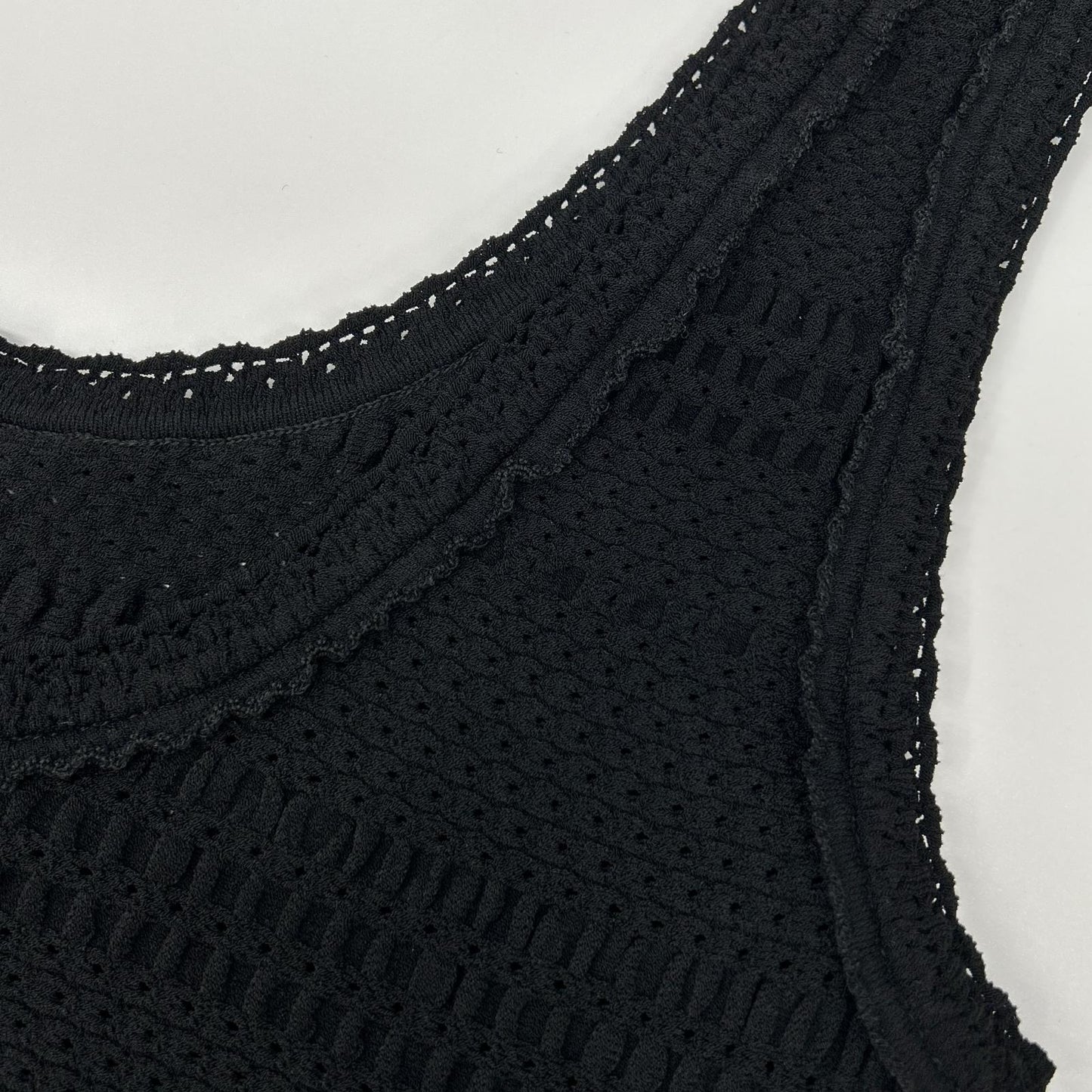 CHANEL シャネル P40326K02942 CC釦 ノースリーブ ニット ワンピース ワンピース