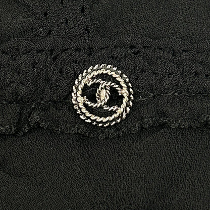 CHANEL シャネル P40326K02942 CC釦 ノースリーブ ニット ワンピース ワンピース