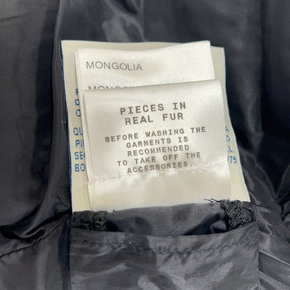 MONCLER SUMIYO short down jacket with fur-trimmed collar jacket