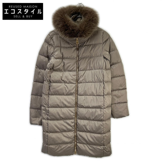 HERNO ヘルノ PI0497D POLAR TECH ファー付 レイヤード ダウンコート コート