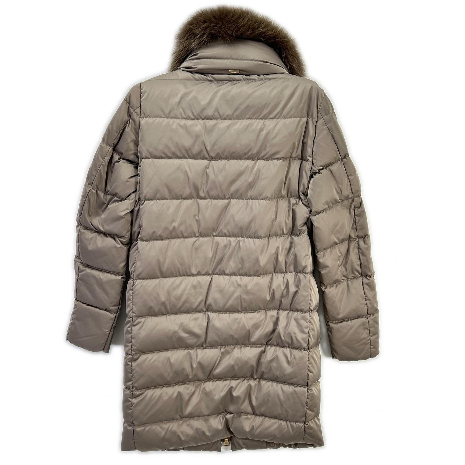 HERNO ヘルノ PI0497D POLAR TECH ファー付 レイヤード ダウンコート コート