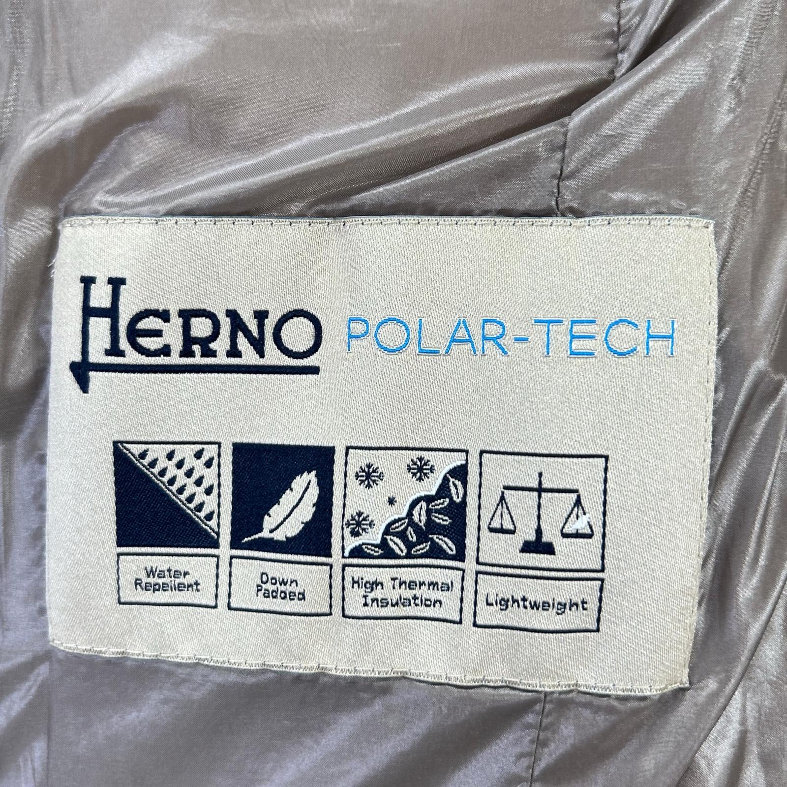 HERNO ヘルノ PI0497D POLAR TECH ファー付 レイヤード ダウンコート コート