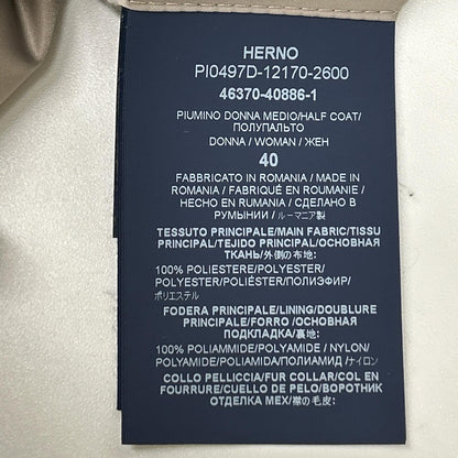 HERNO ヘルノ PI0497D POLAR TECH ファー付 レイヤード ダウンコート コート