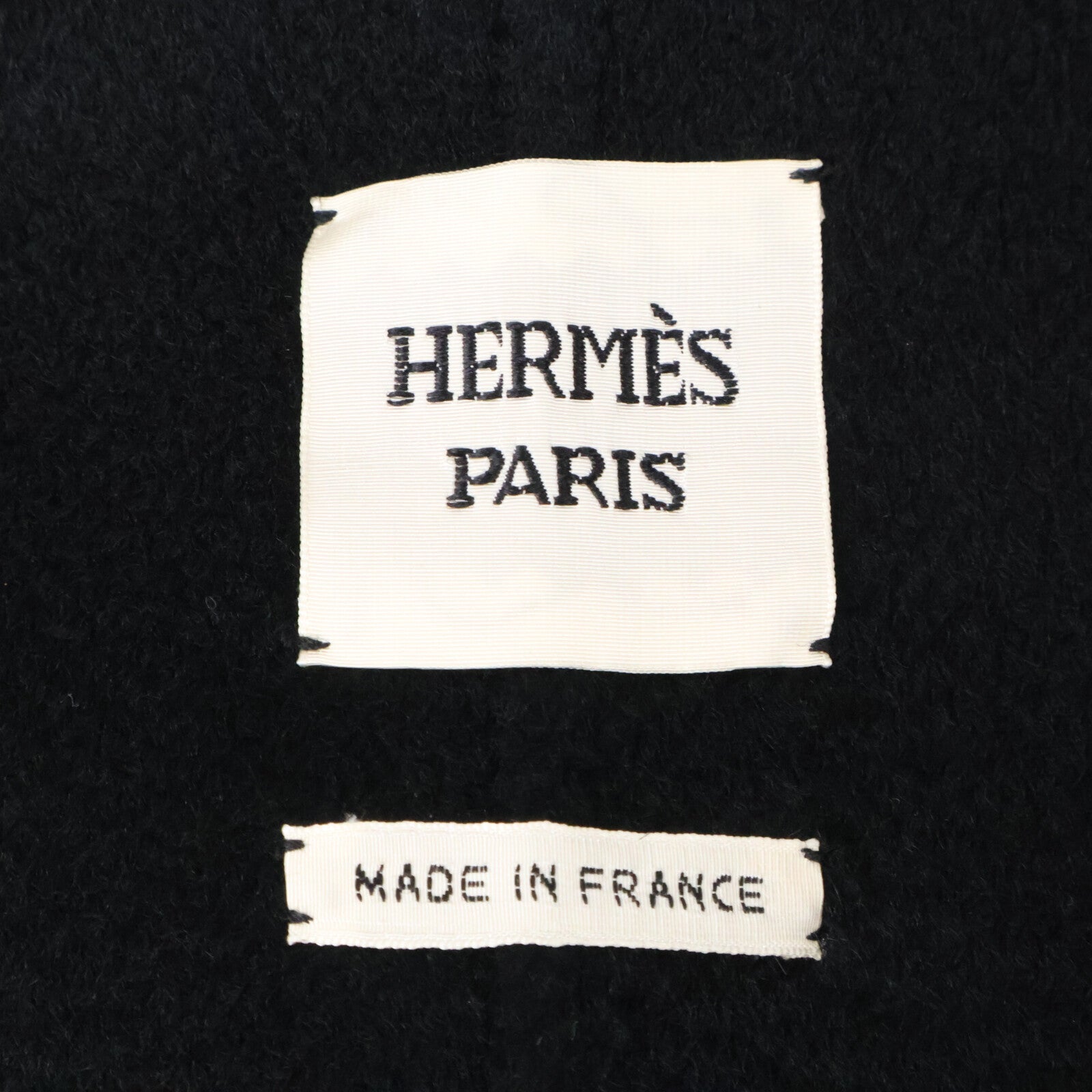 HERMES エルメス Excellent Condition Domestic Authentic Cashmere Belted Stand-Collar Coat Coat