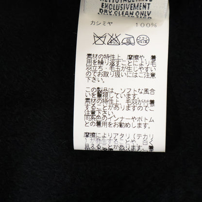 HERMES エルメス Excellent Condition Domestic Authentic Cashmere Belted Stand-Collar Coat Coat