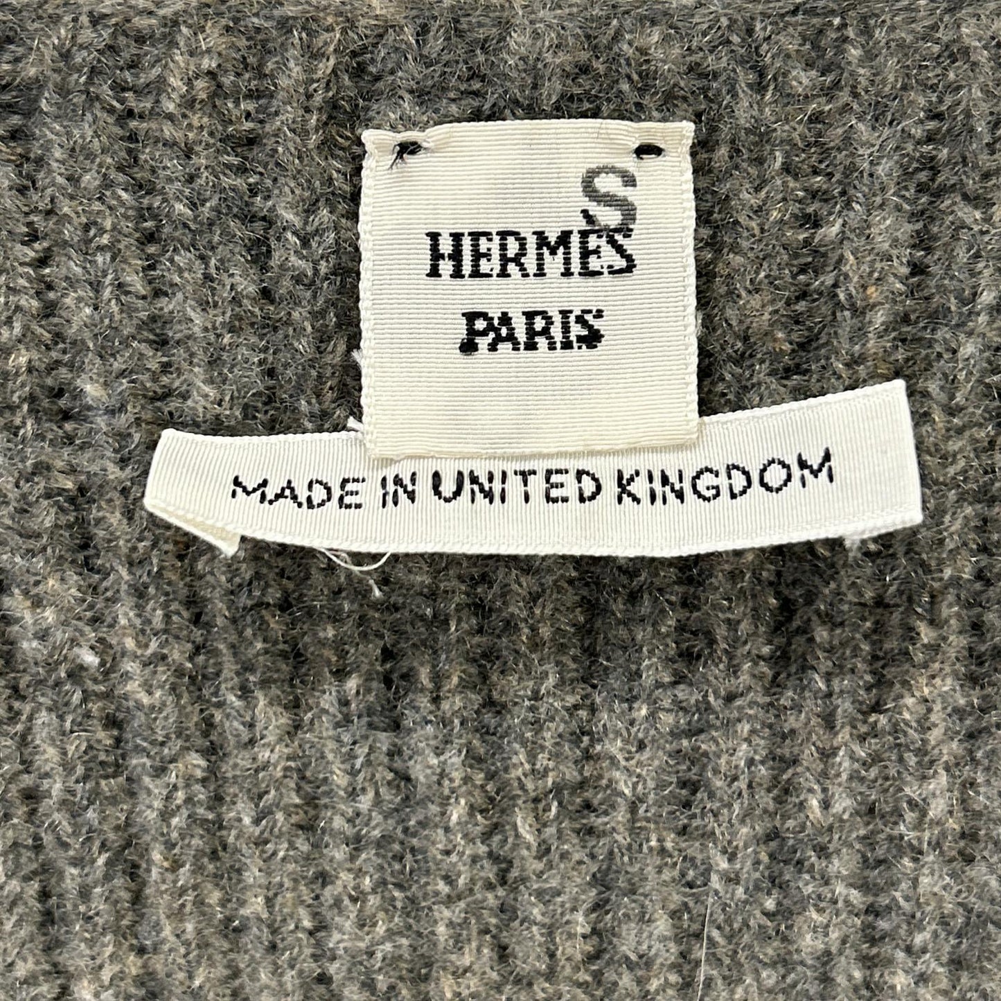 HERMES エルメス ルメール期 カシミヤ Vネック ニットセーター ※ソルド品 トップス