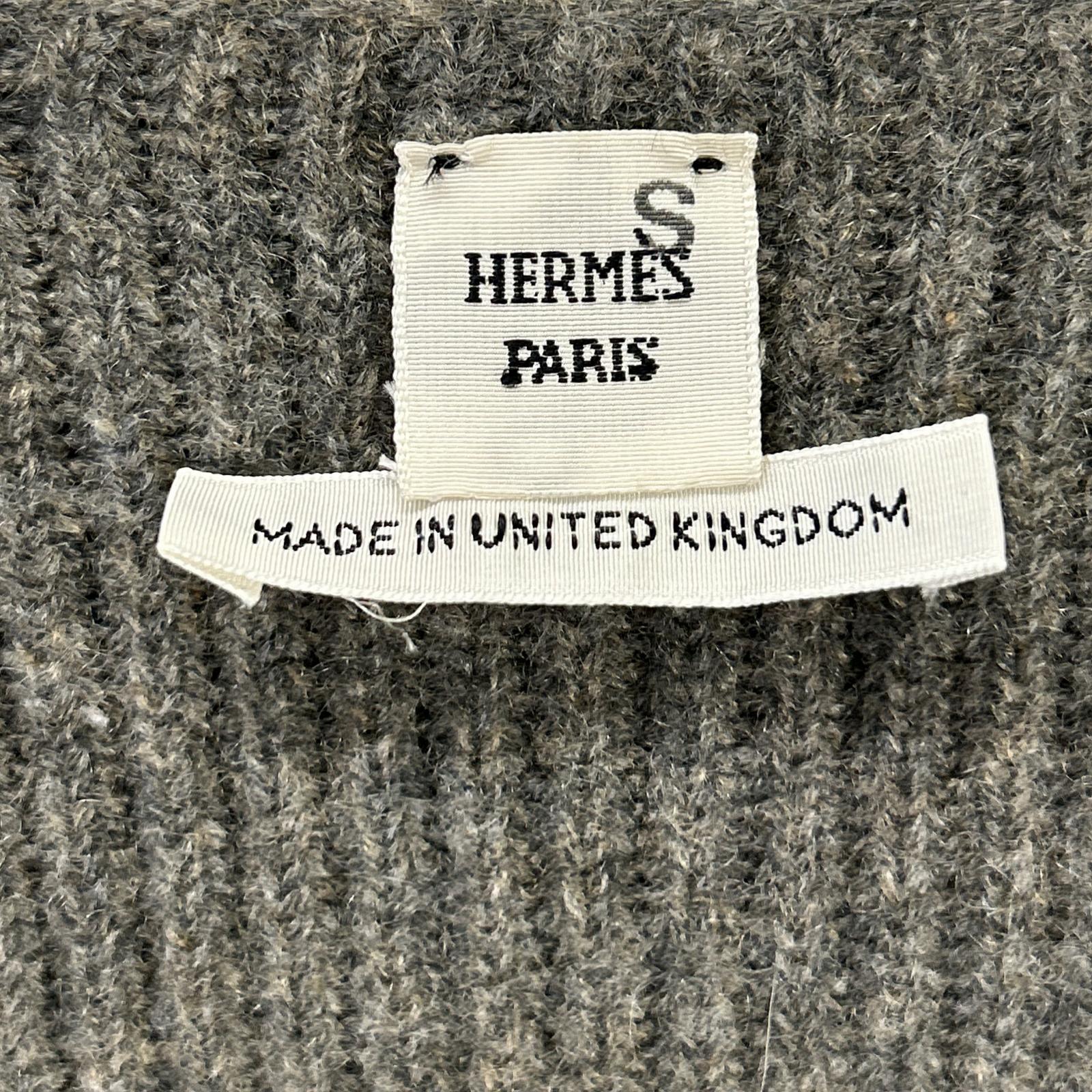HERMES エルメス ルメール期 カシミヤ Vネック ニットセーター ※ソルド品 トップス