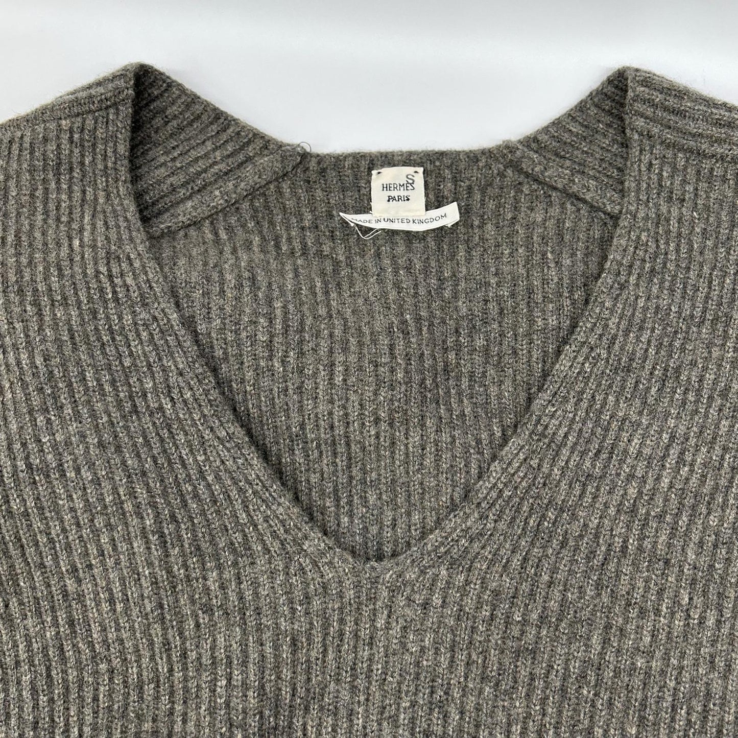 HERMES エルメス ルメール期 カシミヤ Vネック ニットセーター ※ソルド品 トップス