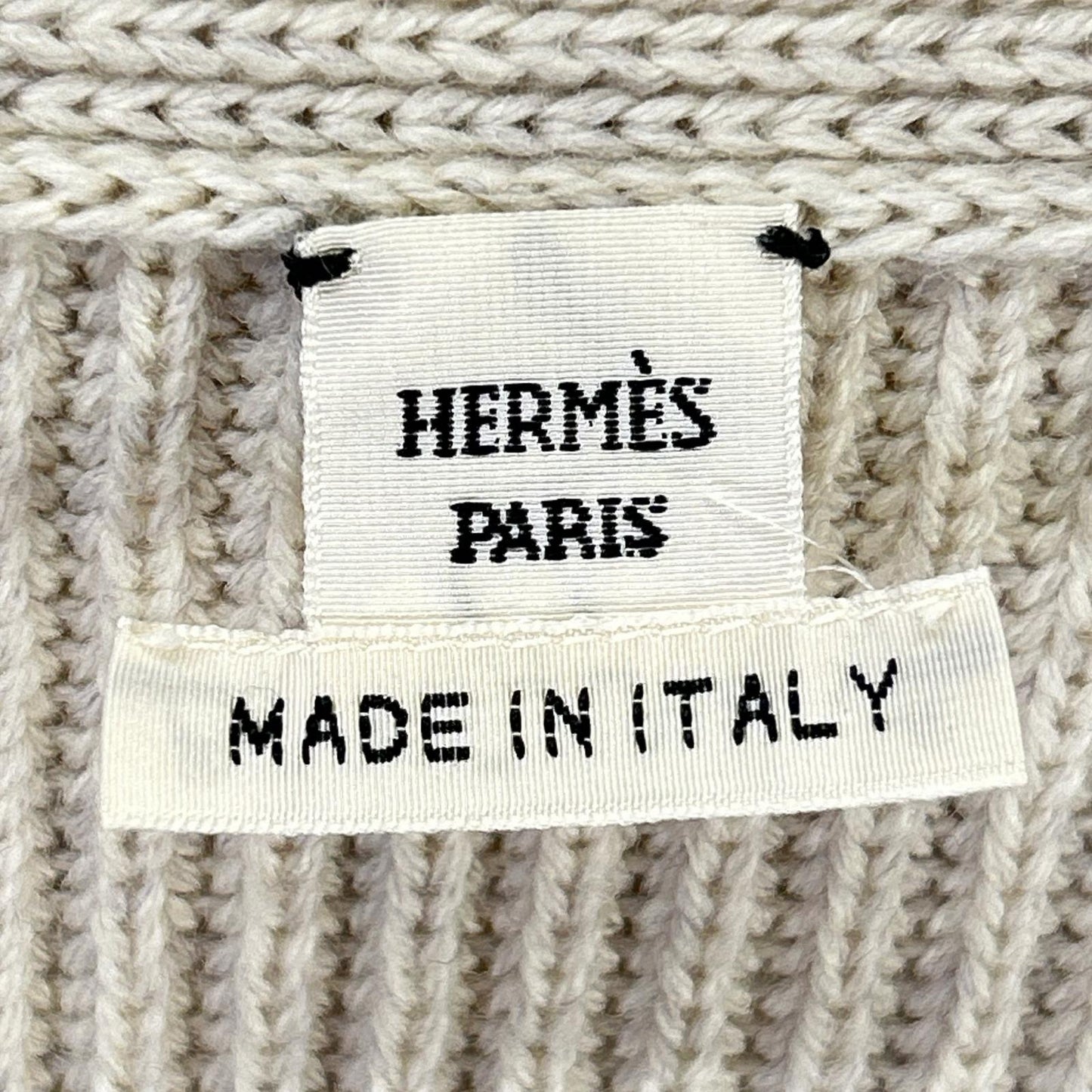 HERMES エルメス ルメール期 ウール Vネック ニットセーター トップス