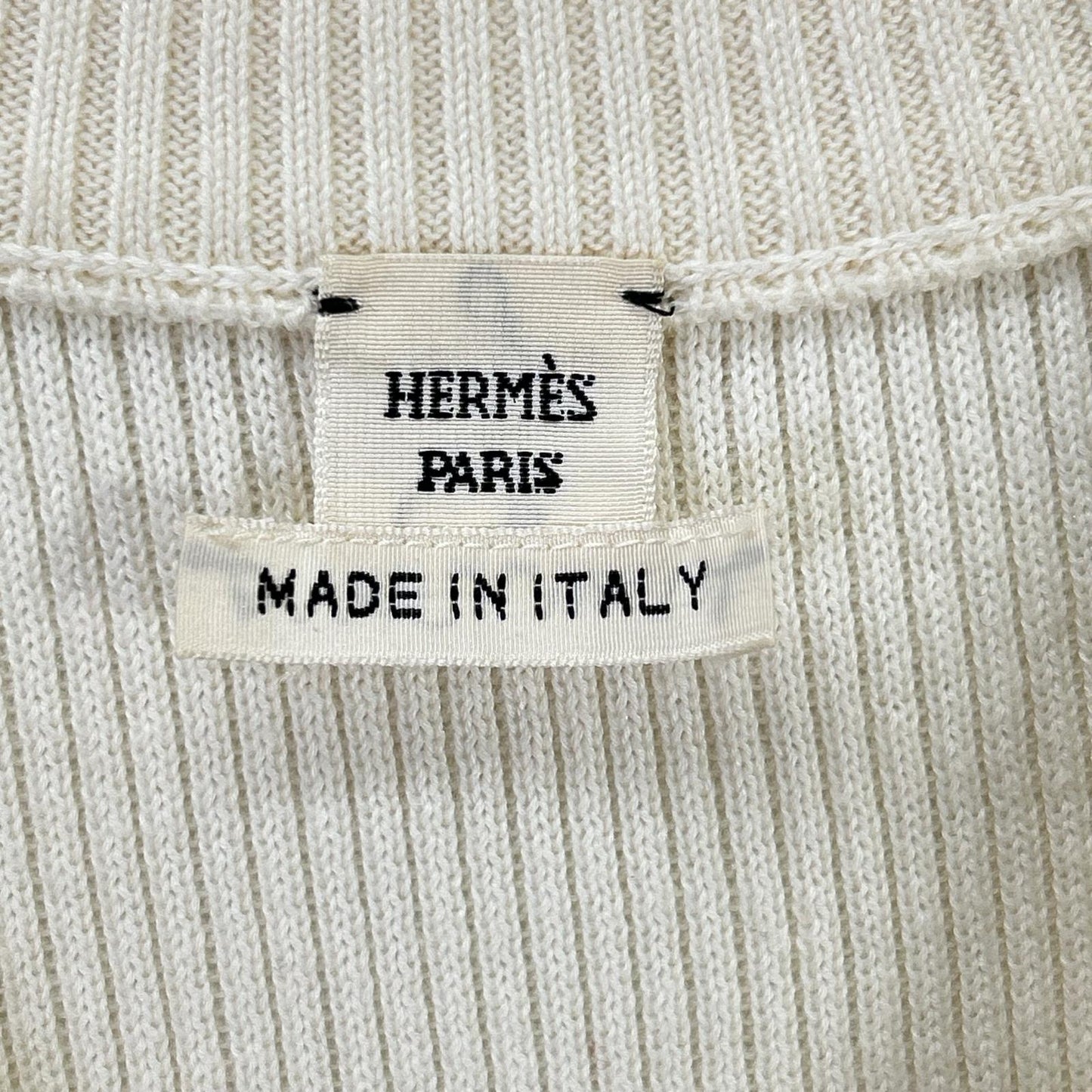 HERMES エルメス ルメール期 シルク混 Vネック ノースリーブ ニット/ベスト トップス