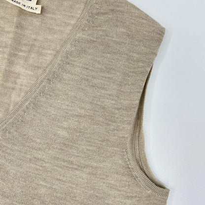 HERMES エルメス ルメール期 Hロゴ シルク ニットベスト ベスト