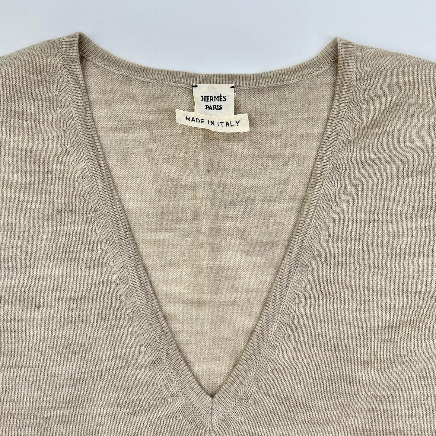 HERMES エルメス ルメール期 Hロゴ シルク ニットベスト ベスト