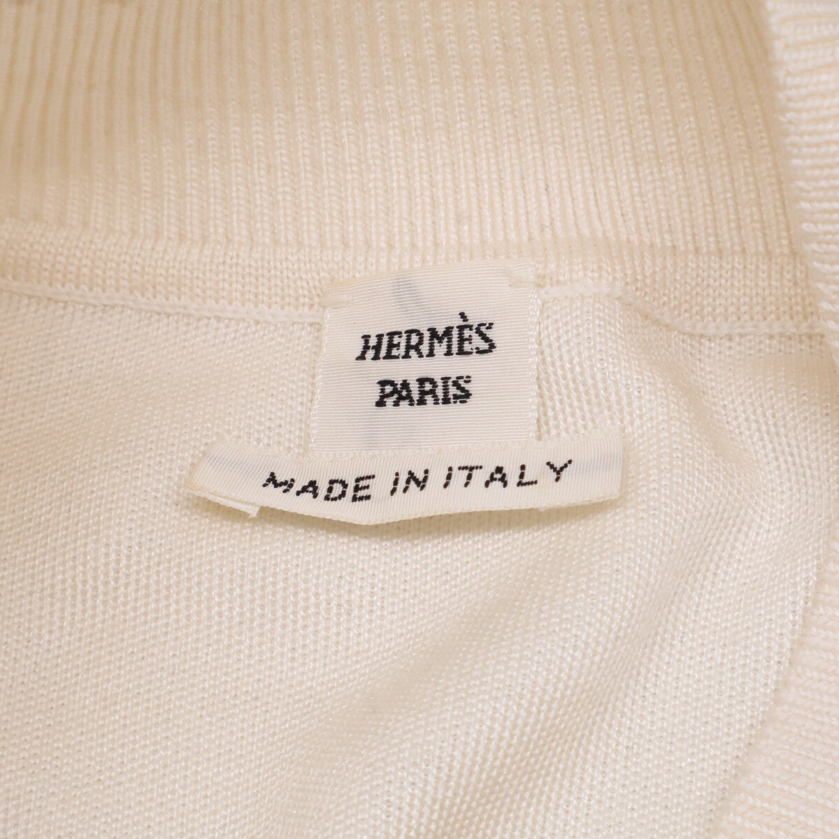 HERMES エルメス 美品 ルメール期 シルク切替 シルクカシミヤニット ワンピース