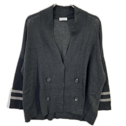 BRUNELLO CUCINELLI ブルネロクチネリ モニーレ装飾 ダブル釦 ニットジャケット/カーディガン トップス