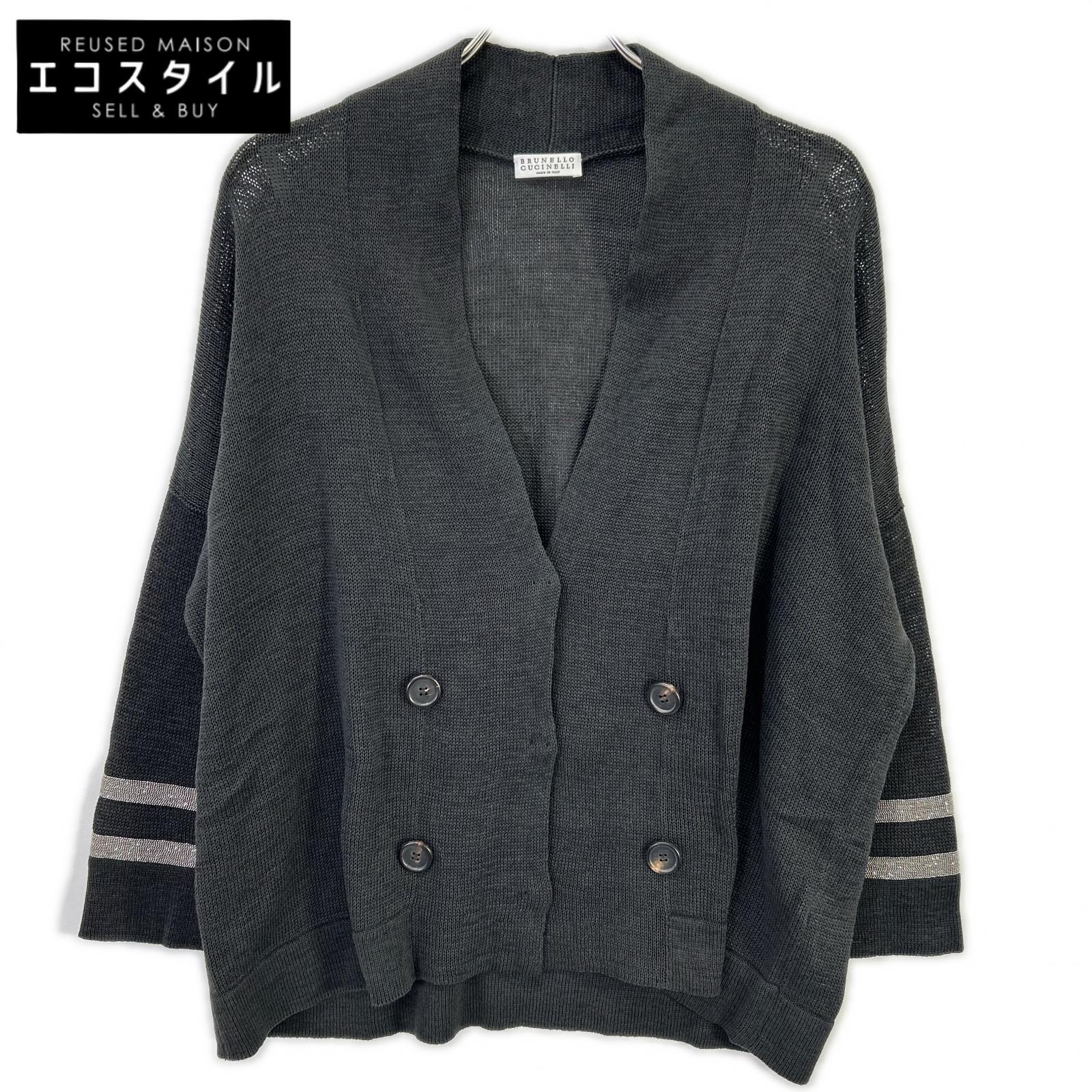 BRUNELLO CUCINELLI ブルネロクチネリ モニーレ装飾 ダブル釦 ニットジャケット/カーディガン トップス