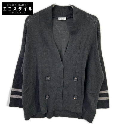 BRUNELLO CUCINELLI ブルネロクチネリ モニーレ装飾 ダブル釦 ニットジャケット/カーディガン トップス