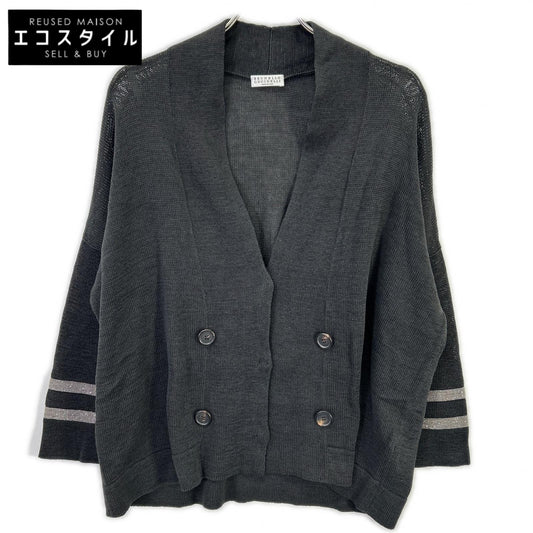 BRUNELLO CUCINELLI ブルネロクチネリ モニーレ装飾 ダブル釦 ニットジャケット/カーディガン トップス