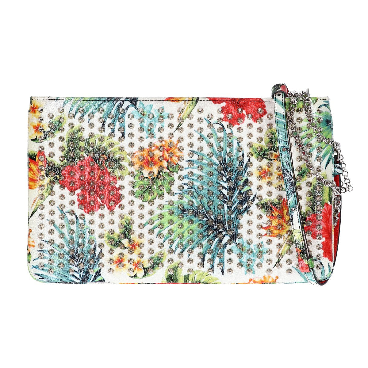 CHRISTIAN LOUBOUTIN クリスチャンルブタン 【新品同様】1165173 LOUBIPOSH NV CLUTCH CALF HAWAII/SPIKES スパイク クラッチバッグ セカンドバッグ クラッチバッグ
