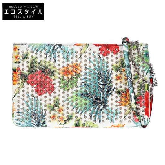 CHRISTIAN LOUBOUTIN クリスチャンルブタン 【新品同様】1165173 LOUBIPOSH NV CLUTCH CALF HAWAII/SPIKES スパイク クラッチバッグ セカンドバッグ クラッチバッグ