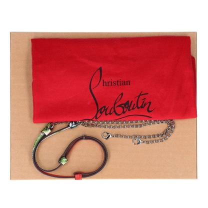 CHRISTIAN LOUBOUTIN クリスチャンルブタン 【新品同様】1165173 LOUBIPOSH NV CLUTCH CALF HAWAII/SPIKES スパイク クラッチバッグ セカンドバッグ クラッチバッグ