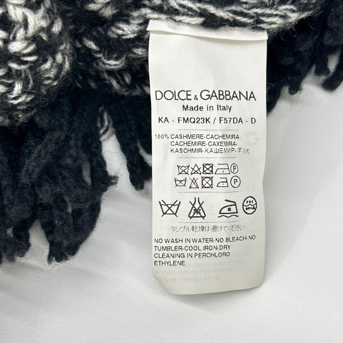DOLCE&GABBANA ドルチェアンドガッバーナ FMQ23K/F57DA カシミヤ ケープ/ポンチョ トップス