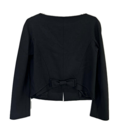 Chloe クロエ 19AVE39-9A061 ブラック バックリボン ノーカラージャケット ジャケット