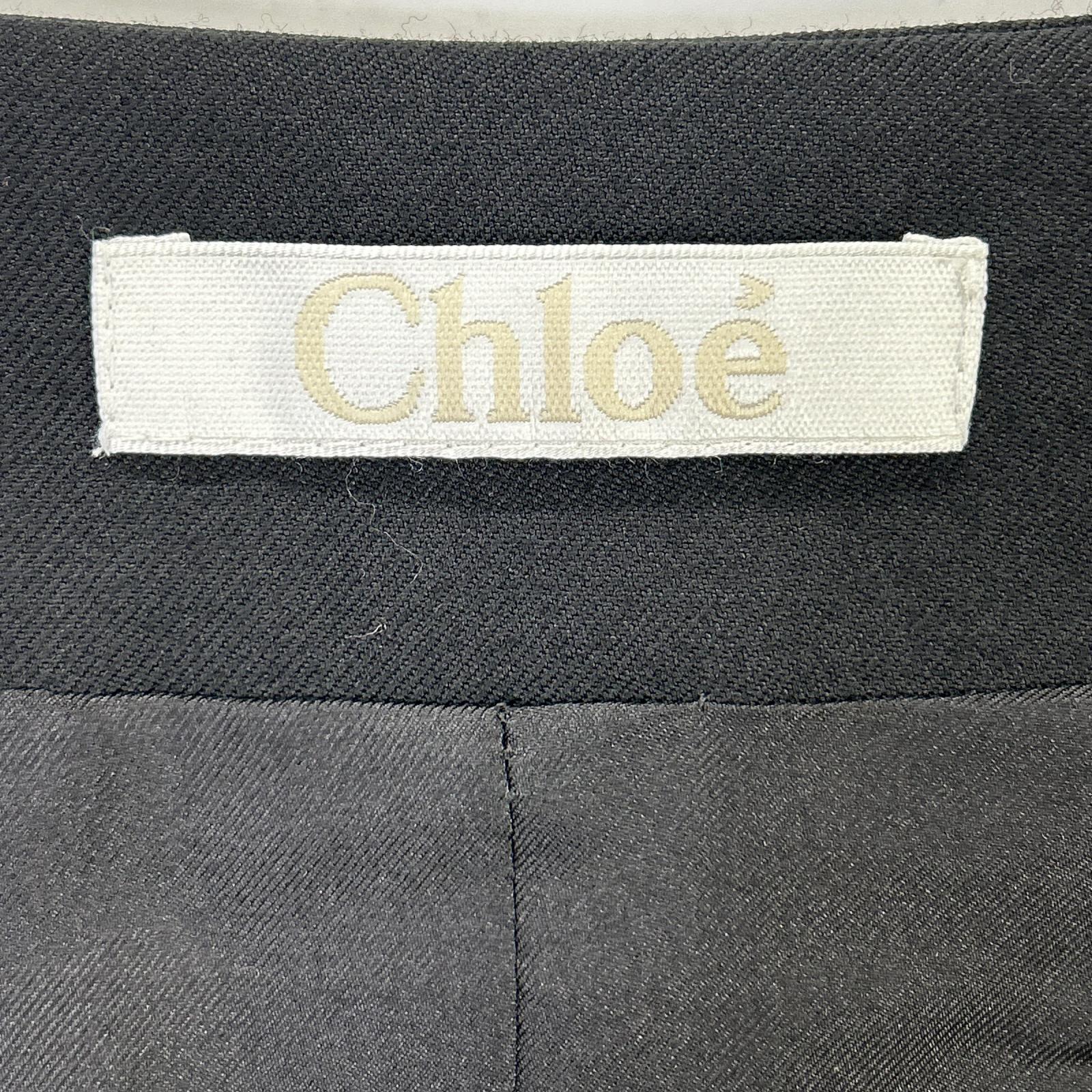 Chloe クロエ 19AVE39-9A061 ブラック バックリボン ノーカラージャケット ジャケット