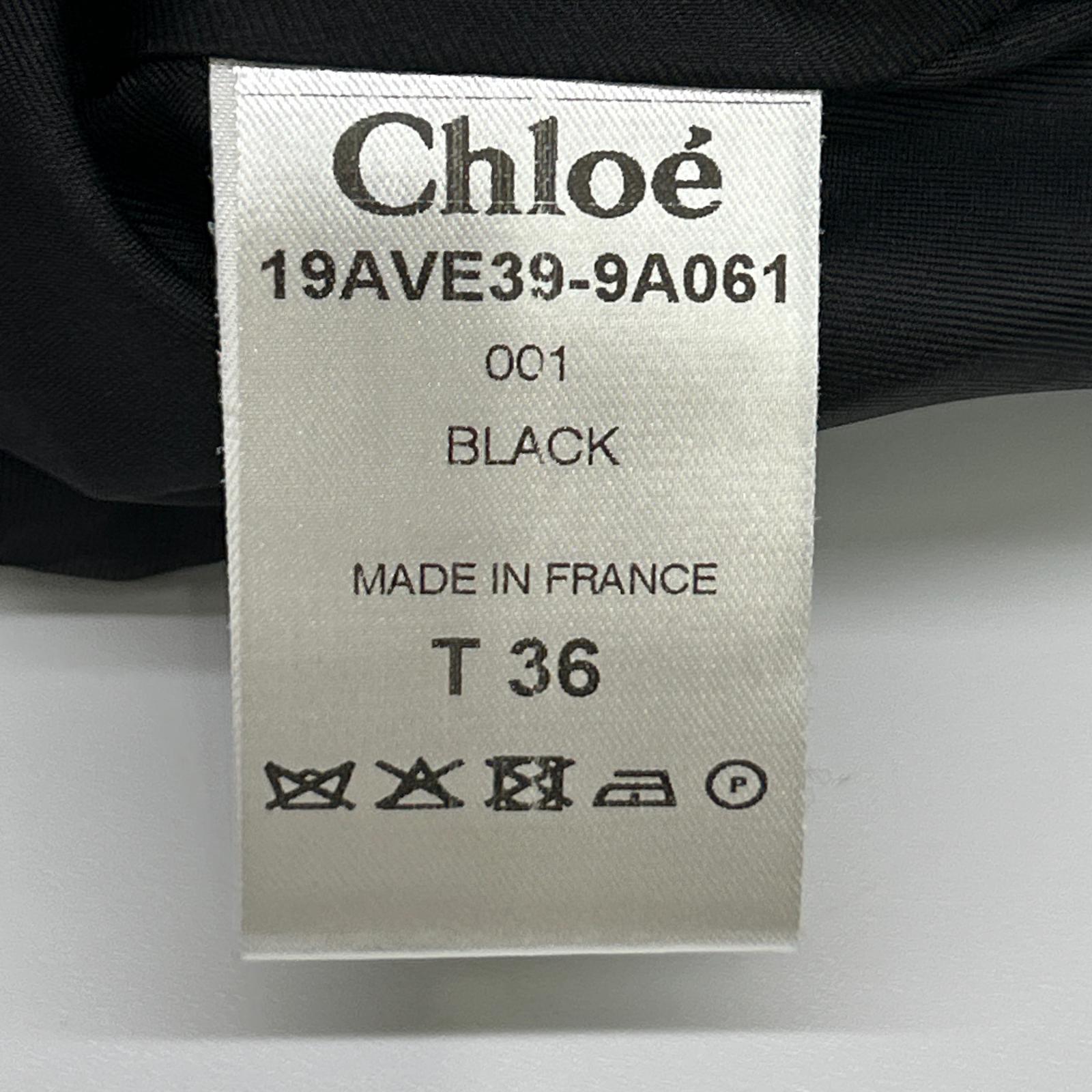 Chloe クロエ 19AVE39-9A061 ブラック バックリボン ノーカラージャケット ジャケット