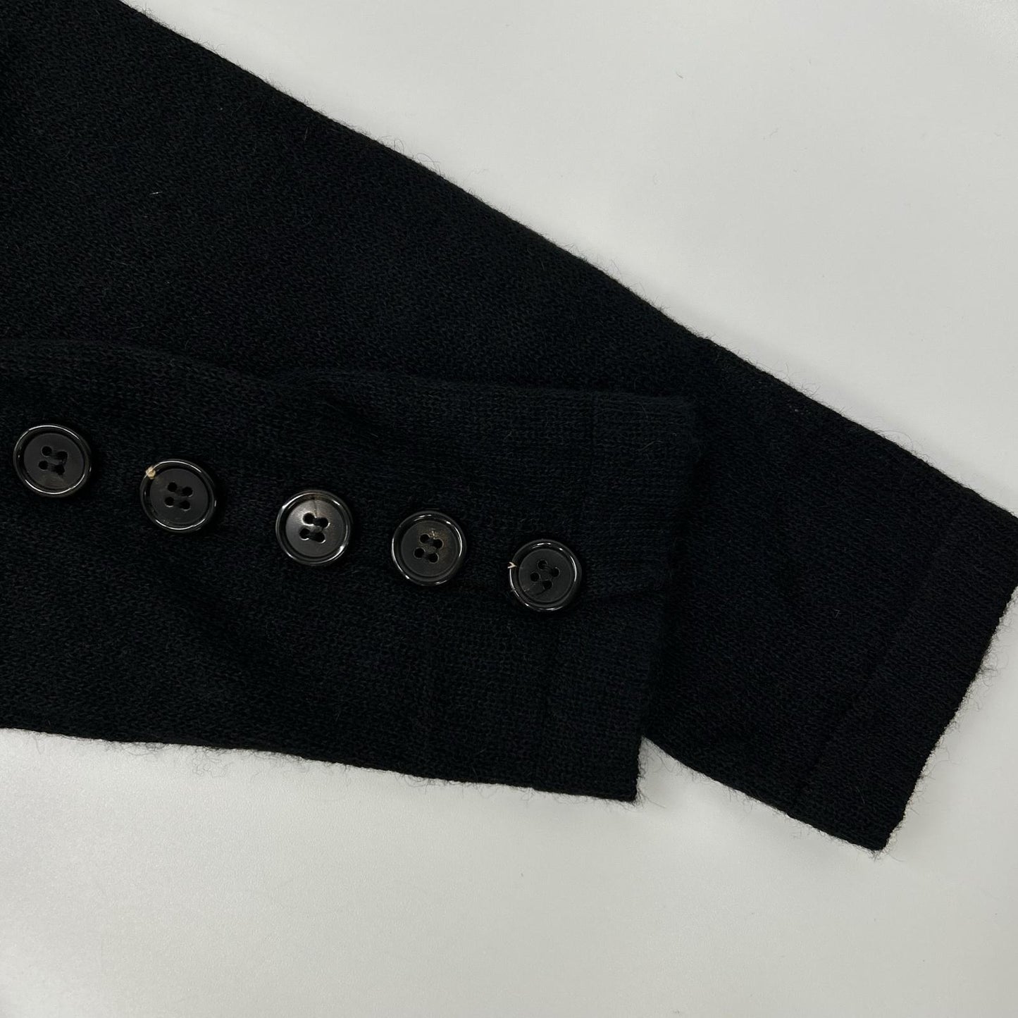 ANN DEMEULEMEESTER アンドゥムルメステール 本人期 オリゾンティ後期 352-21-13012 ダブルフェイスニットコート コート
