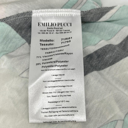 EMILIO PUCCI エミリオプッチ 71RI51 プッチ柄 マルチカラー ノースリーブプリーツフレアーワンピース ワンピース