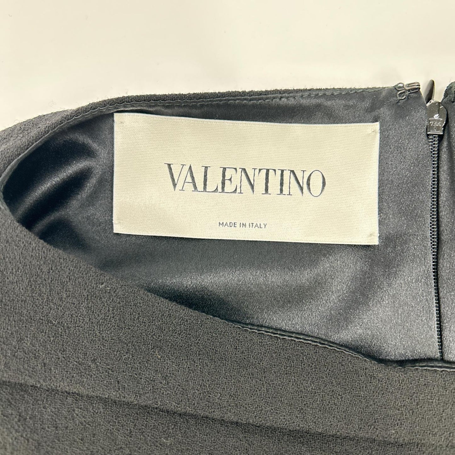VALENTINO ヴァレンティノ P35200658 ブラック シルク ノースリーブドレスワンピース ワンピース