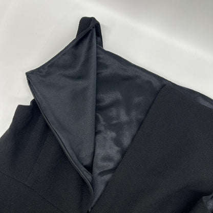 VALENTINO ヴァレンティノ P35200658 ブラック シルク ノースリーブドレスワンピース ワンピース