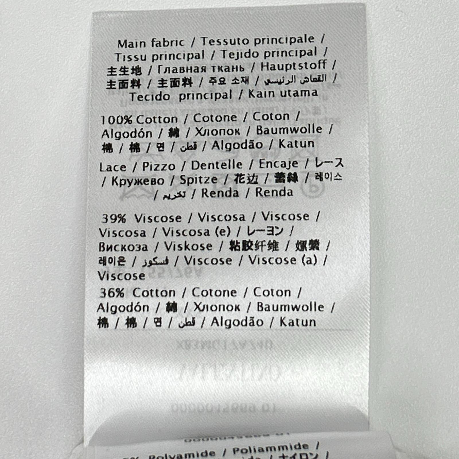 VALENTINO ヴァレンティノ XB3MG17A740 ホワイト カットアウト クルーネック Tシャツ トップス