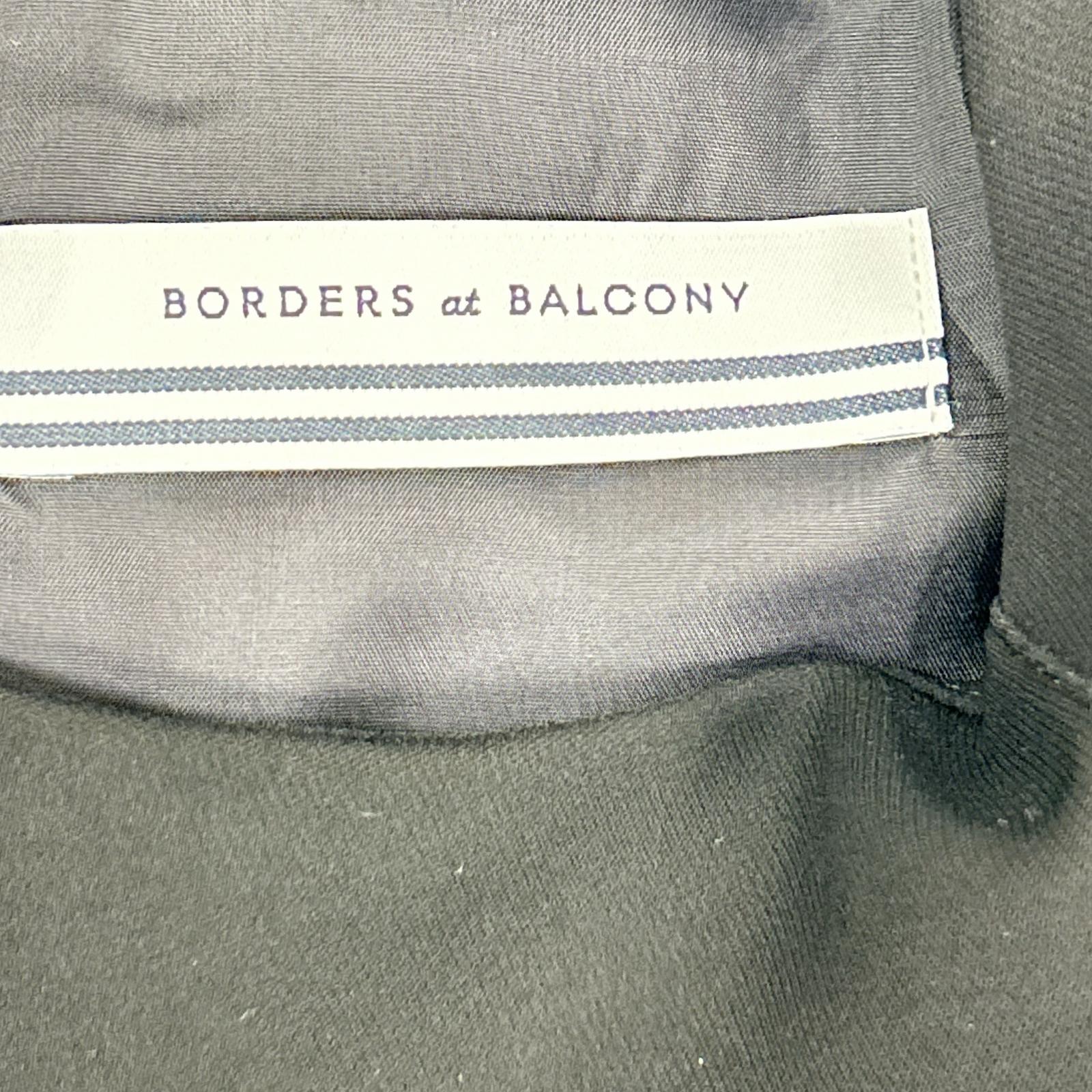 BORDERS at BALCONY ボーダーズアットバルコニー BD2111I-3N-03 ブラック 袖ボーダーフリル マキシワンピース ワンピース