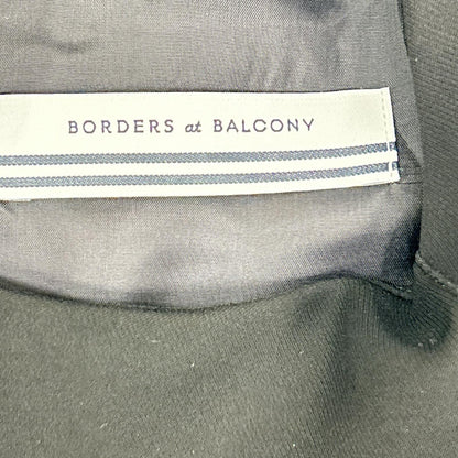 BORDERS at BALCONY ボーダーズアットバルコニー BD2111I-3N-03 ブラック 袖ボーダーフリル マキシワンピース ワンピース