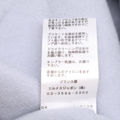 HERMES エルメス 国内正規 ダブルフェイス カシミヤ ジップ コート コート