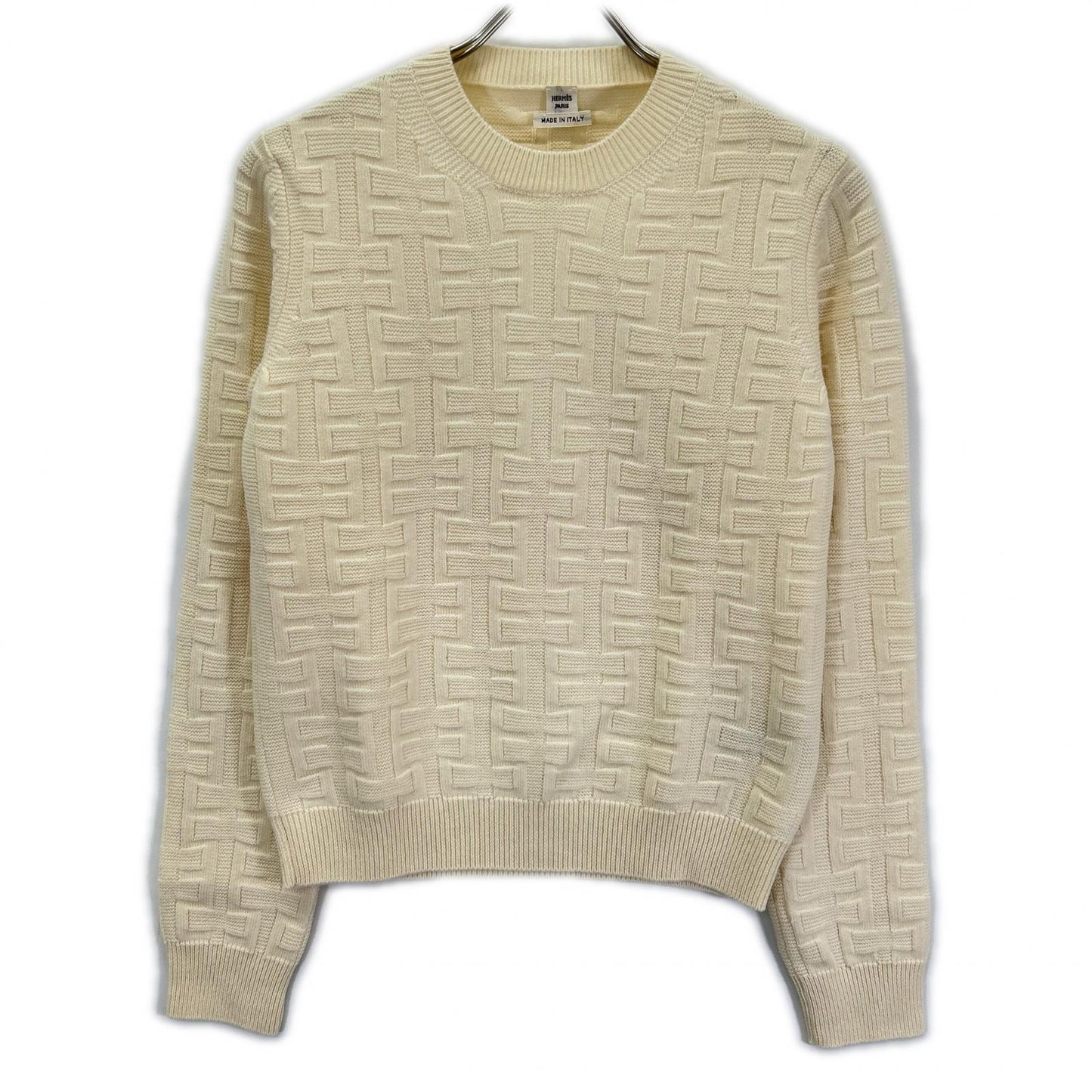 HERMES エルメス DC2H2630DA LOUNGEWEAR VOYAGE Hロゴ ニットセーター トップス