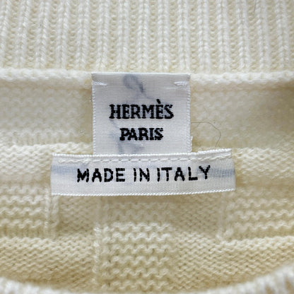 HERMES エルメス DC2H2630DA LOUNGEWEAR VOYAGE Hロゴ ニットセーター トップス