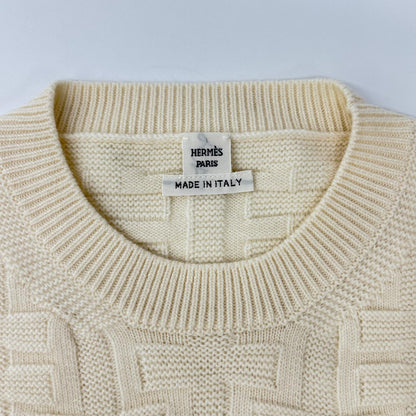 HERMES エルメス DC2H2630DA LOUNGEWEAR VOYAGE Hロゴ ニットセーター トップス