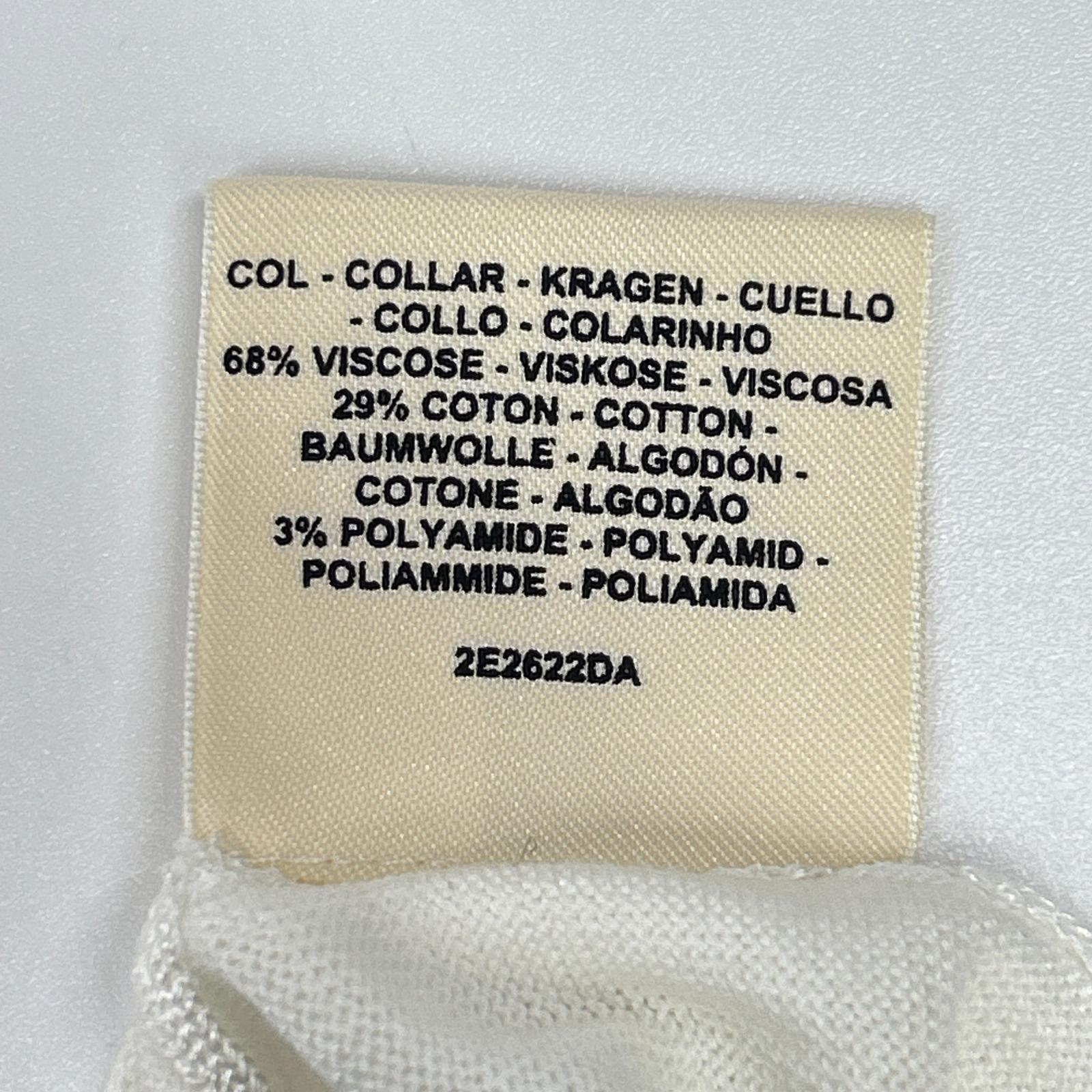HERMES HERMES 2E2622DA White H Lift short-sleeve knit top