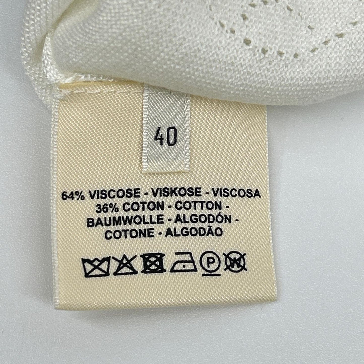 HERMES HERMES 2E2622DA White H Lift short-sleeve knit top