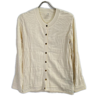HERMES Off-white silk-blend cardigan Tops