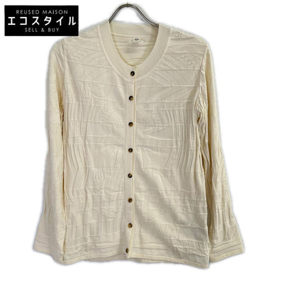 HERMES Off-white silk-blend cardigan Tops