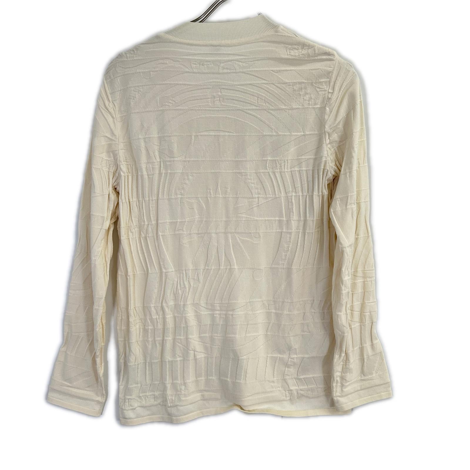 HERMES Off-white silk-blend cardigan Tops