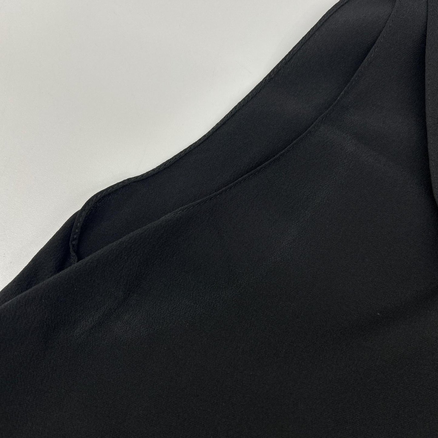 HERMES エルメス ブラック シルク ノースリーブ ブラウス トップス