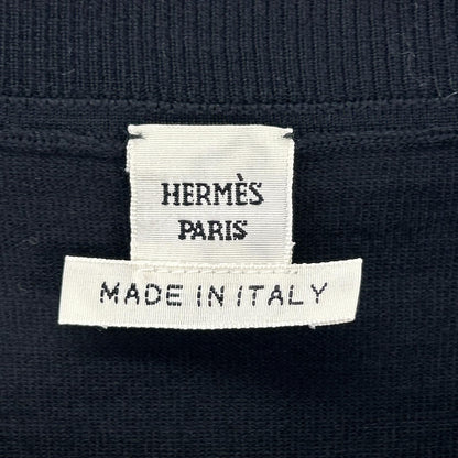 HERMES エルメス ブラック 無地 ニット トップス
