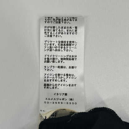 HERMES エルメス ブラック 無地 ニット トップス