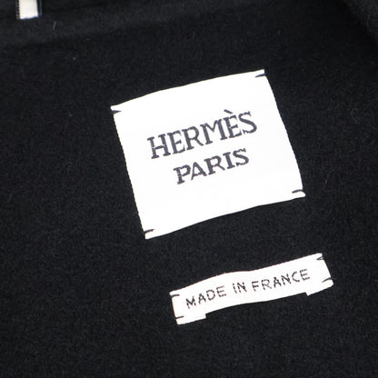 HERMES エルメス 美品 国内正規 ダブルフェイス カシミヤ オーバーサイズ ショートコート ジャケット